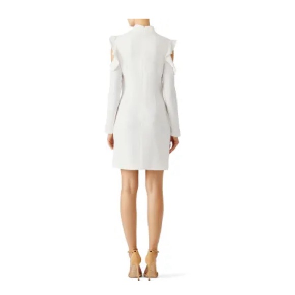 Wai Ming White Crepe Dress (Rent The Runway) Size 4 - Picture 3 of 6
